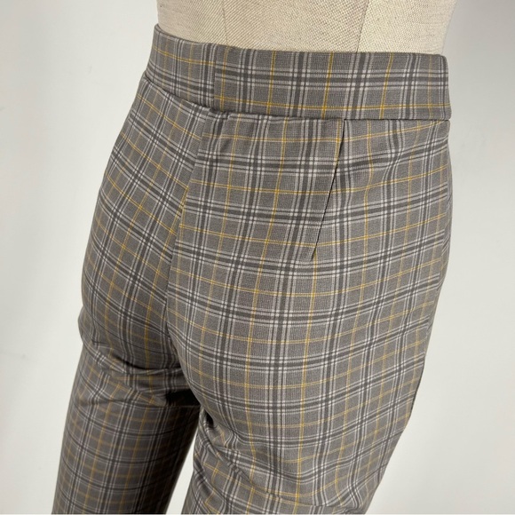 HARLOW women Gray Plaid Pants M - Picture 4 of 12